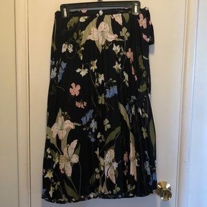 Floral Wrap Skirt